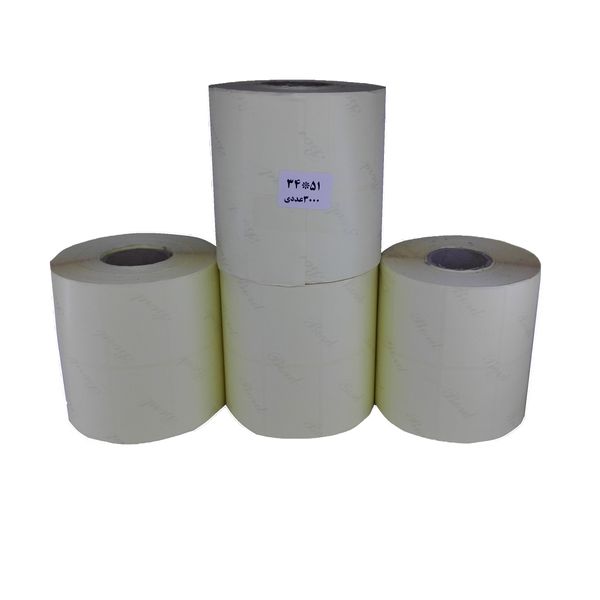 برچسب پرینتر لیبل زن مدل 2-3451 بسته 4 عددی