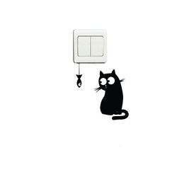 استیکر کلید و پریز مدل ماهی و گربه