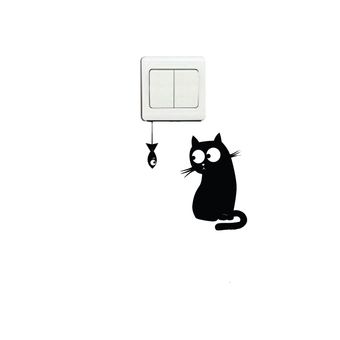 استیکر کلید و پریز مدل ماهی و گربه