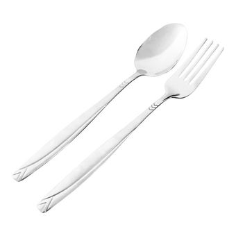 سرویس قاشق و چنگال 12 پارچه 6 نفره مدل براق کد UN-2