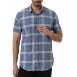 پیراهن آستین کوتاه یقه برگردان با تنخور معمولی (regular fit) مردانه مدل MDSS-CH2030