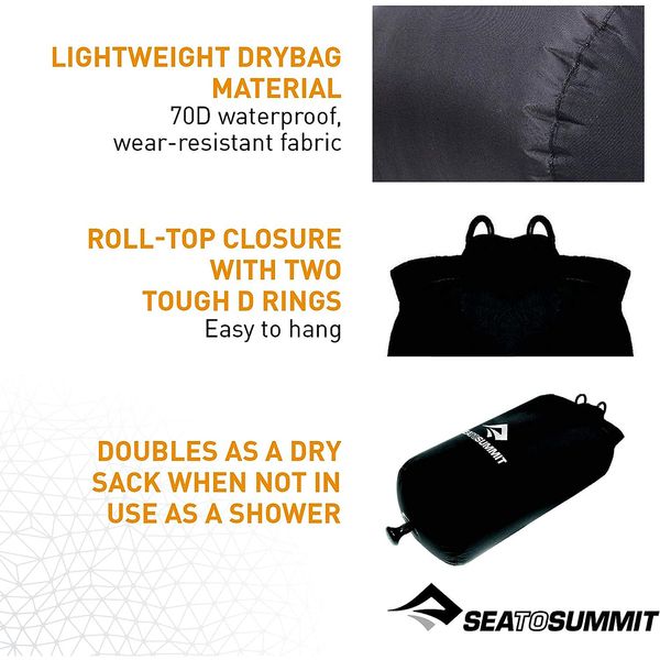 دوش سفری سی تو سامیت مدل Pocket Shower 10L گنجایش 10 لیتر