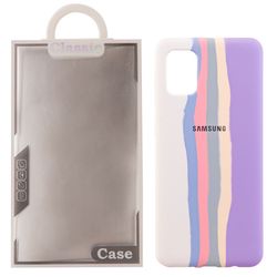 کاور کلاسیک طرح رنگین کمانی مدل سیلیکون مناسب برای گوشی موبایل سامسونگ Galaxy A31