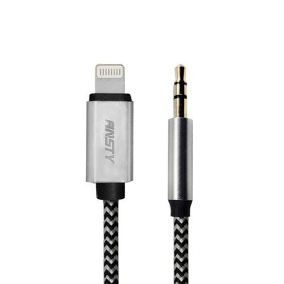کابل تبدیل لایتنینگ به AUX انستی مدل AU-002 طول 1 متر