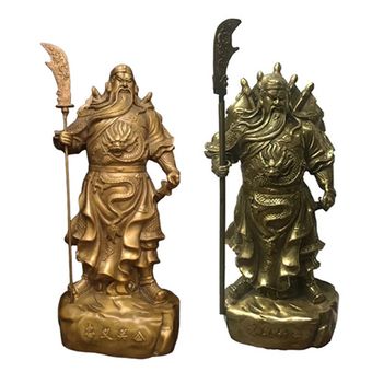 مجسمه برنزی مدل چنگیز پرچم به پشت طرح مهردار کد CHINA1 بسته 2 عددی