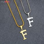 گردنبند مردانه طرح حرف F کد h01