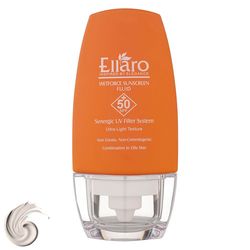 فلوئید ضد آفتاب بدون رنگ الارو SPF50 مدل Ultra Light تحت لیسانس محافظ UVA ،UVB، مرطوب‌کننده مناسب پوست‌‌های چرب و مختلط حجم 50 م