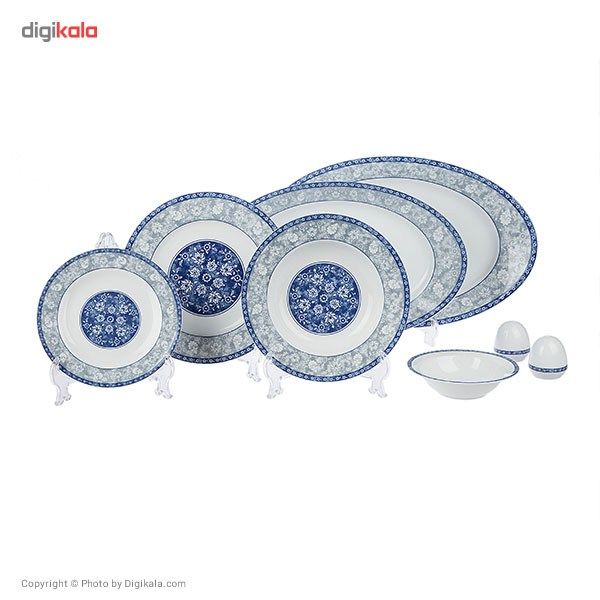 سرویس 28 پارچه چینی زرین ایران سری ایتالیا اف طرح اصفهان درجه یک