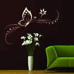 استیکر والتت مدل پروانه و گل کد 13