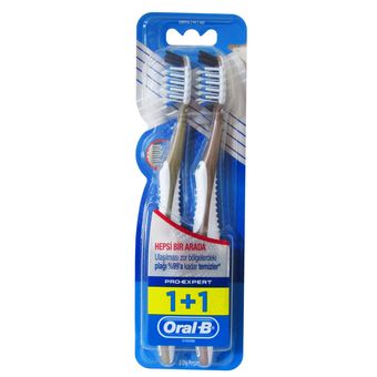  مسواک اورال-بی سری Pro Expert مدل Orta با برس متوسط مجموعه 2 عددی