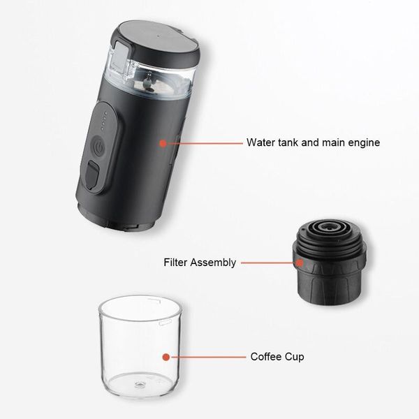 مینی اسپرسو ساز شارژی قابل حمل مدل Mini Espresso CF-1801BGC