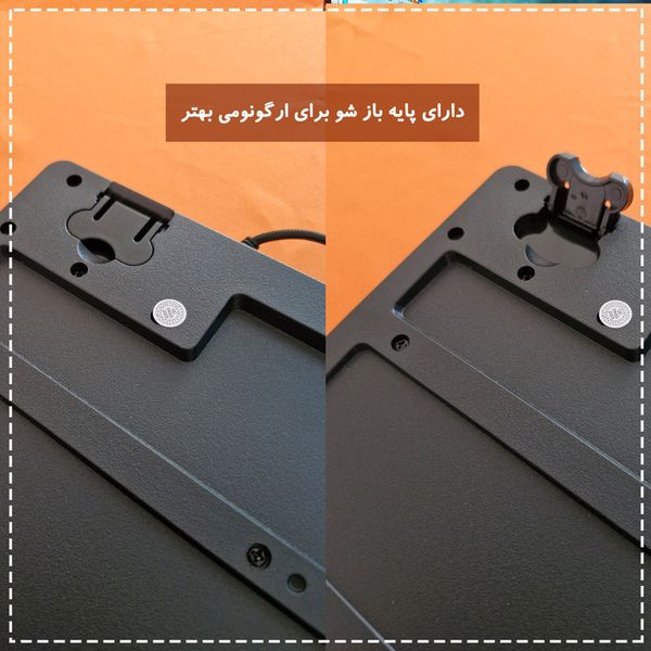 کیبورد پی های تک مدل RGB x260 Professional