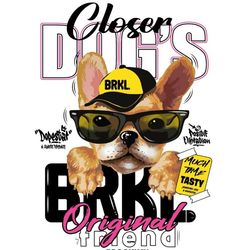 برچسب حرارتی لباس یا استیکر اتویی مدل سگ عینکی