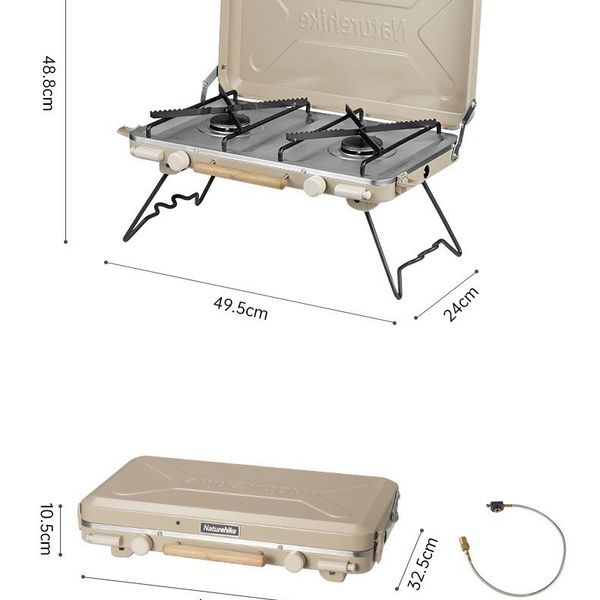 اجاق گاز نیچرهایک – دو شعله Naturehike Double Burner Folding Gas Stove – CNH22CJ046