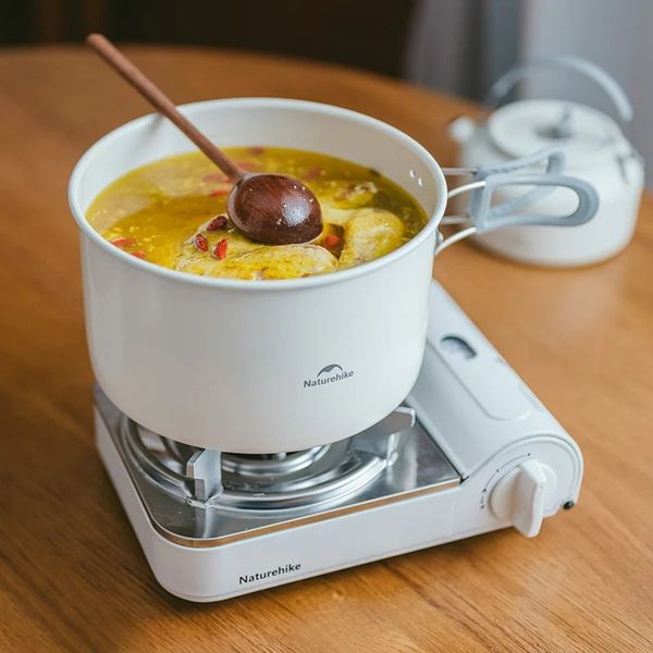 ست ظروف نیچرهایک – قابلمه، ماهیتابه، کتری سرامیکی Naturehike Ceramic Non-Stick Pot Set 4-7 People – CNK2450CF013