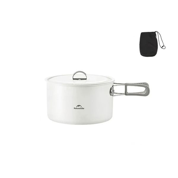 ست ظروف نیچرهایک – قابلمه، ماهیتابه، کتری سرامیکی Naturehike Ceramic Non-Stick Pot Set 4-7 People – CNK2450CF013