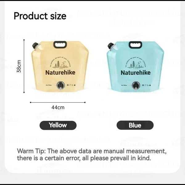 گالن آب نیچرهایک – کیسه آب تاشو Naturehike Camping Water Bag 10L – CNK2450CF027