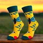 جوراب ساقدار زنانه طرح سنجاقک برند ترک SOCK STREET