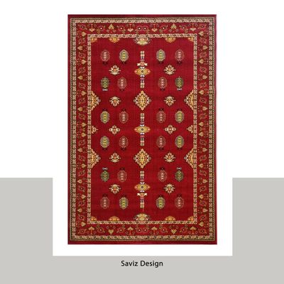 نقشه ساویز _ فرش ماشینی تراکم 1000 رنگ لاکی 6 متری BCF