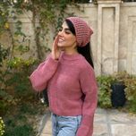 کراپ زنانه آستین بلند دستبافت شاهو مدل Selvaya