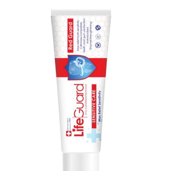 خمیر دندان حساس (Red Guard) برند لایف گارد با حجم 120 گرم