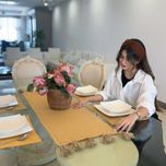 ست رانر و زیر بشقابی دستبافت شاهو مدل Silmoria