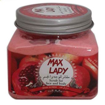 اسکراب لایه بردار پوست مکس لیدی مدل انار Pomegranate حجم 300 میلی لیتر