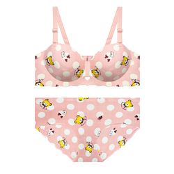 ست شورت و سوتین زنانه مدل اسفنجی دکلته جکدار لیزری تدی