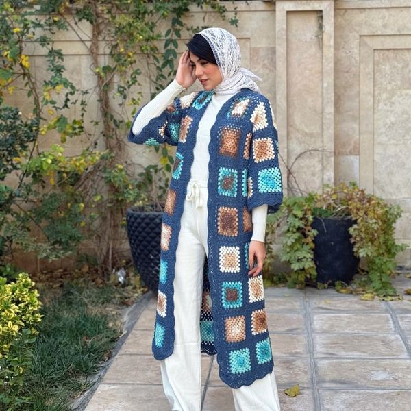 مانتو زنانه چهل تکه دستبافت شاهو مدل Vera