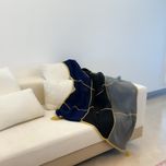 شال مبل دستبافت شاهو مدل Noir Aurelia