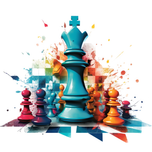 برچسب ضد آب یا لیبل UVDTF اجسام مدل شطرنج