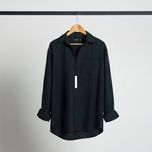 پیراهن طرح دار سرمه ای