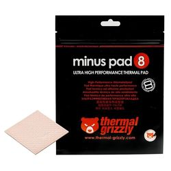پد خمیر سیلیکون ترمال گریزلی مدل minus pad 8 سایز 100x100 ضخامت یک میلی متر