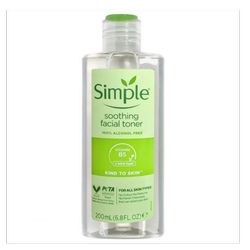 تونر تسکین دهنده سیمپل مدل Soothing Facial Toner حجم 200 میل