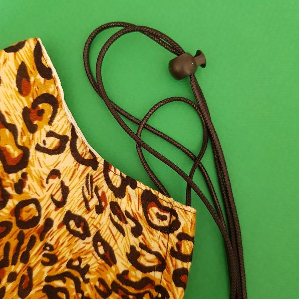 ماسک پارچه ای زنانه مدل پلنگی