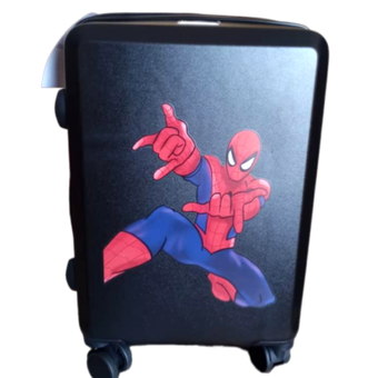 چمدان کودک  مرد عنکبوتی سایز 20 رنگ مشکی