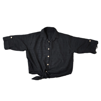 شومیز زنانه فری‌سایز پنبه‌ای با کیفیت عالی رنگ مشکی – مناسب استفاده روزمره و مهمانی