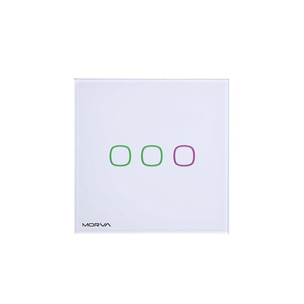 کلید لمسی هوشمند سه پل مٌروا مدل JS مجموعه سه عددی