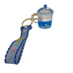 جاکلیدی مدل سیلیکونی آکواریومی طرح لیوان و خرگوش کد DB20
