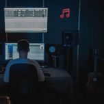 چراغ نئونی دیواری آرن تیم طرح نت موسیقی