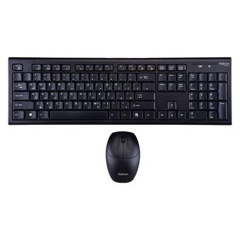 کیبورد و ماوس بی سیم هترون مدل HKCW130، سوییچ ممبران، Full-Size