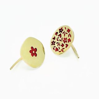 گوشواره برنجی کالکشن طرلان کد2