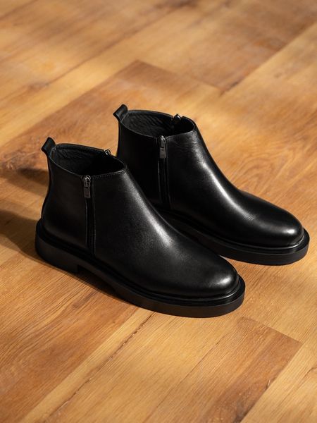 بوت مشکی دو زیپ sho273