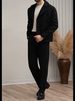 پالتو کراپ مشکی کارلوتی کد o140