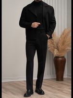 پالتو کراپ مشکی کارلوتی کد o140