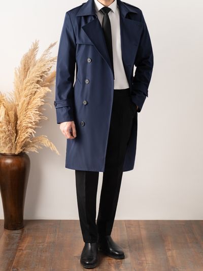 بارانی سرمه ای کارلوتی کد r120