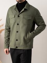 کت کتان سبز کارلوتی کد c240