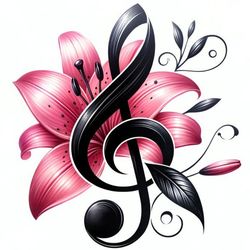 برچسب حرارتی لباس یا استیکر اتویی سوسن صورتی