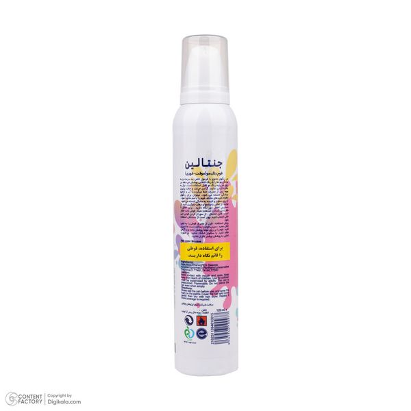 فوم رنگ مو موقت جنتالین مدل G-92 حجم 120 میلی لیتر رنگ دودی