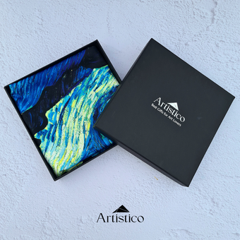 شال دو رو شب پرستاره/ونگوگ(Artistico)